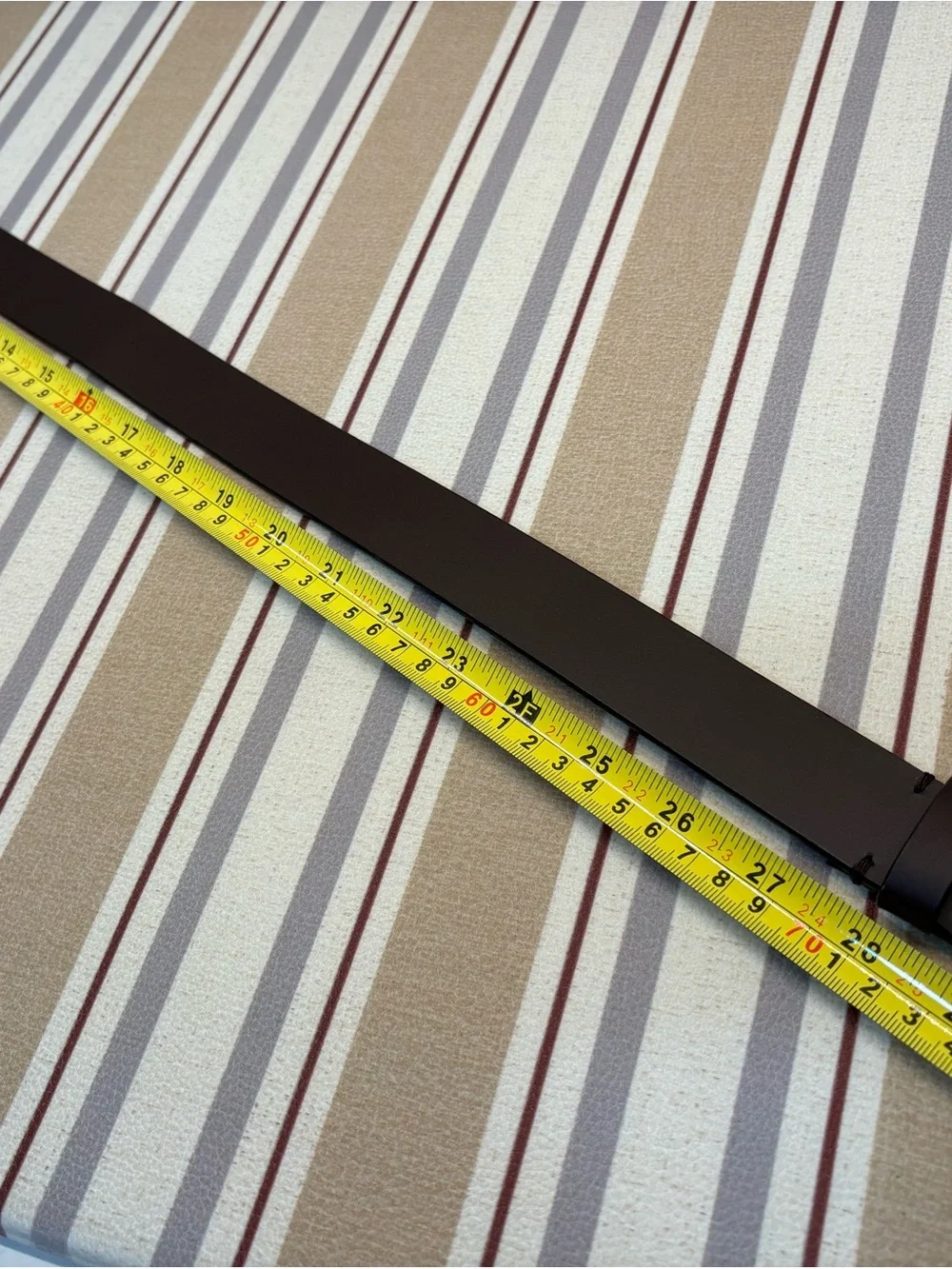 Gap Kids Brown Bonded Leather Belt Brass Buckle Size M Made in USA Classic